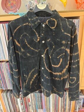 PRICE DROP: NWT VTG MEN’s, S, TIE-DYED, lined SUEDE LEATHER by M JULIAN/Wilson’s